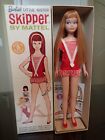 VINTAGE BARBIE EARLY SKIPPER TITIAN STRAIGHT LEG DOLL IN BOX WITH EXTRA OUTFITS