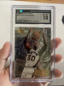 1995-96 Fleer Metal David Robinson #217 CGC 10 GEM MT HOF - Picture 1 of 2