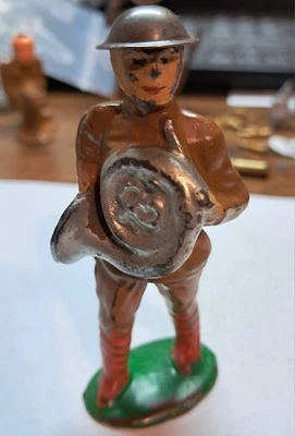 Barclay Manoil Toy Metal Soldier USA French Horn NA-08 - Image 1 of 4