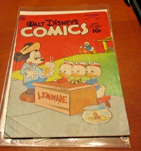 WALT DISNEY'S COMICS and STORIES 9 , OCTOBER 1948 Mickey Mouse; Carl Barks, - Picture 1 of 7