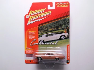 CLASSIC ROSE METALLIC 1961 LINCOLN CONTINENTAL DIE-CAST CAR BY JOHNNY LIGHTNING - Image 1 of 3