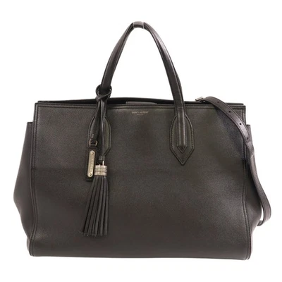 Bolso de hombro SAINT LAURENT ámbar cuero de becerro negro Foto 1 de 4