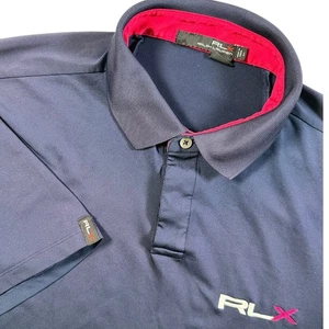 RLX Ralph Lauren Golf Polo Shirt Performance Short Sleeve Athletic Fit Large - Picture 1 of 18