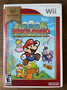 Super Paper Mario (Nintendo Wii, 2007) Complete W/ Manual CIB TESTED - Picture 1 of 9