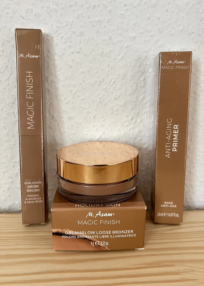 M. Asam MAGIC FINISH Anti-Aging Primer Dreamglow Loser Puder Bronzer Make-Up Set - Bild 1 von 1
