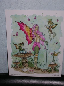 Amy Brown - Afternoon Tea  - SIGNED - OUT OF PRINT - RARE - Picture 1 of 1
