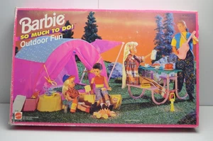 Vintage Barbie SO MUCH TO DO! Outdoor Fun Camping Playset Mattel #67166 NOS NIB - Picture 1 of 8