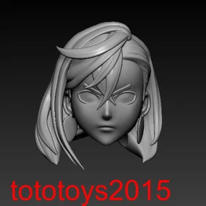 1:6 1:12 1:18 Peach anime girl Head Sculpt For 12" 6" 3.75" Action Figure Body - Picture 1 of 3