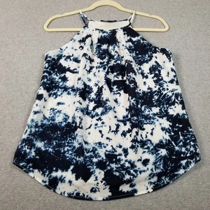 Sanctuary Top Women’s Small S Blue White Tie Dye Sleeveless Spring Summer Blouse - Picture 1 of 9