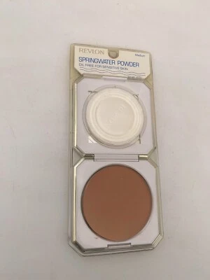 Revlon Springwater Powder Oil-Free Make-Up For Sensitive Skin Medium New Old - Image 1 of 4