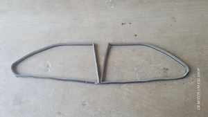 BMW E36 M3 coupe Rear quarter window rubbers seals good condition pair Grey 189 - Picture 1 of 6