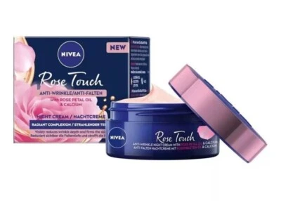 Nivea Rose Care Anti-Wrinkle Night Cream with Nourishing Calcium & Creatine 50ml - Image 1 of 4