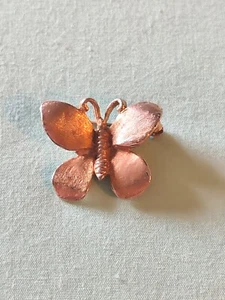 Vintage Cadoro Butterfly Brooch Pin Gold Tone Signed  - Picture 1 of 7