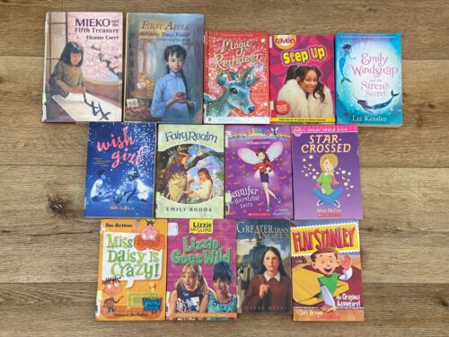 Lot of 13 Early Reader Books for Girls- Flat Stanley, Miss Daisy is Crazy, Rainb
