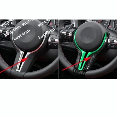 Volante de fibra de carbono real verde de repuesto para BMW Serie M F82 M3 16-18 Foto 1 de 4