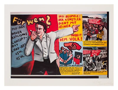 Jörg Immendorff, Lithografie, signiert und nummeriert - Bild 1 von 3