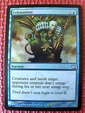 MtG buy_it_now Foil EXHAUSTION 76/350 9th Edition 9ED Ships WORLDWIDE Magic SP