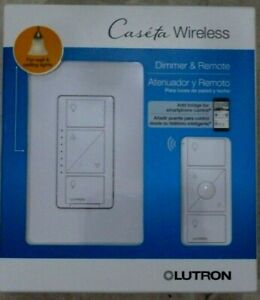 LUTRON CASETA WIRELESS DIMMER AND REMOTE P-PKG1W-WH- BRAND NEW - FREE SHIPPING