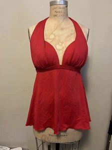 Venus Womens Size 16 Swim Tankini Halter Red - Picture 1 of 4