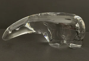 Vintage Baccarat France ~ Clear Crystal Anteater or Polar Bear ~ 6-inch Figurine - Picture 1 of 9