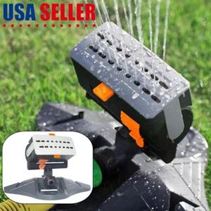 Mini Turbo Oscillating Sprinkler Garden Sprinkler Large Base Adjustable Range US - Picture 1 of 9