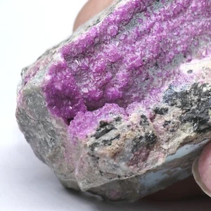 Sammler Stufe KOBALTCALCIT auf Quarz ca. 50 x 37 x 28mm Cobalt Calcit Kongo No11 - Bild 1 von 11