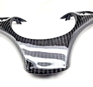 BMW CARBON FIBER E82 E88 E90 E92 E93 & M3 DASH INTERIOR TRIM STEERING WHEEL - Picture 1 of 5