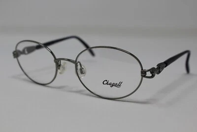 Monturas de gafas de metal plateado vintage NOS Chagall Mod LL 40111 raras Foto 1 de 4
