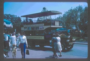 1965 Kodachrome Slide Disneyland CA Transportation Co. Double Decker Bus A14 - Picture 1 of 1