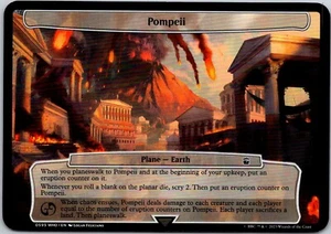 Magic the Gathering Pompeii Doctor Who Commander Planechase Plane MTG - Picture 1 of 1