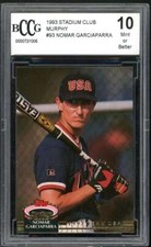 1993 Stadium Club Murphy #93 Nomar Garciaparra Rookie Card BGS BCCG 10 MINT+