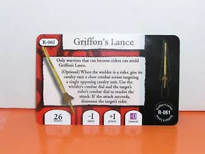 Tarjeta de reliquia de caballero mago R-061 lanza de grifón - Imagen 1 de 1