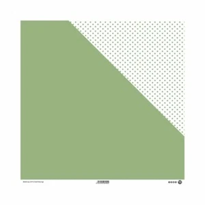 Carta Scrap Pois Pastel Deep Sage Cartoncino - Foto 1 di 1