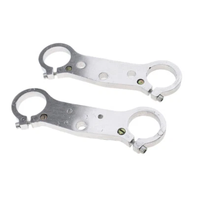 Morsetto forcella anteriore moto argento per mini moto da cross 47cc 49cc - Immagine 1 di 4