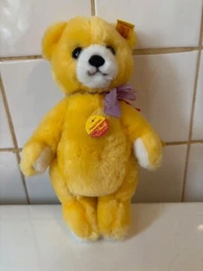 Super süßer 8 Zoll Steiff GELBER "Happy Petsy" Plüsch-Teddybär mit Brust- & Ohrmarken - Bild 1 von 6