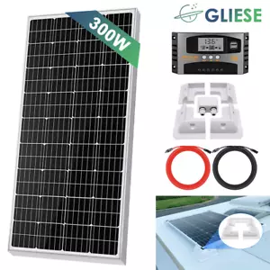 300W Wohnmobil Set Solaranlage Komplettpaket Solarmodul w/ Montage PV Halterung - Bild 1 von 14