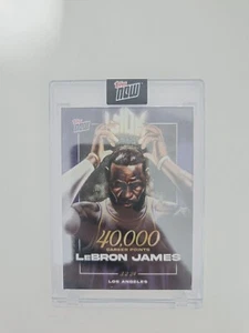 Topps Now 2024 NBA Basketball LJ-40k LeBron James 40000 Career Points The King - Picture 1 of 2