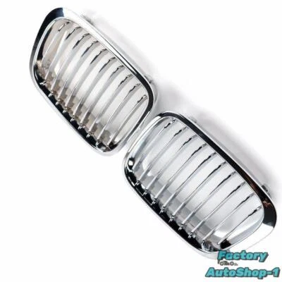 Rejilla delantera cromada para BMW E46 320i 323i 325i 328i 4 puertas 1998-2001 CAO Foto 1 de 4