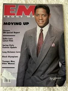 EM EBONY MAN 1988, Ft. BLAIR UNDERWOOD, SPIKE LEE, BLACK OLYMPIANS & Many More. - Foto 1 di 2