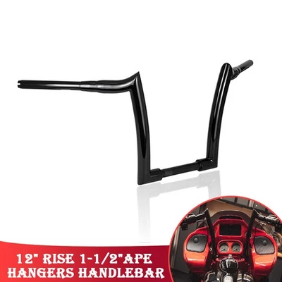 12'' Rise Rise Ape Hangers Handlebar For Honda Shadow SABRE VT1100 Foto 1 de 4