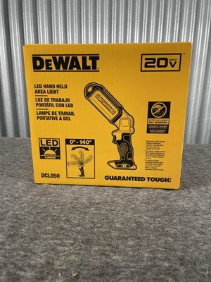 DEWALT DCL050 20V MAX LED Hand Held Area Work Light Tool Only 1000 Lumens - Image 1 of 4