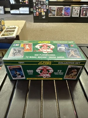 Juego completo de 900 tarjetas de béisbol 1991 SCORE MLB - caja sellada de fábrica NUEVO Foto 1 de 4