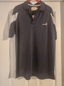 Woodworm Golf Herren Poloshirt Kurzarm dunkelblau weiß Medium - Bild 1 von 5
