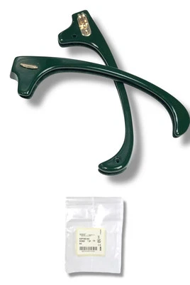 Barra de sobrancelha Ray Ban RB3016 Clubmaster verde cromada frontal de plástico tamanho 49-21mm - Imagem 1 de 4