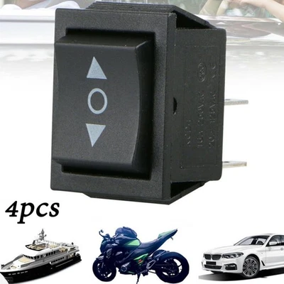 New Useful Rocker Switches Car For DPDT Momentary On-Off Plastic + Metal - Image 1 of 4