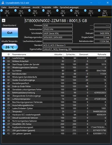 8TB Seagate Ironwolf ST8000VN002 - ST8000VN NAS 3,5 SATA HDD Festplatte - Afbeelding 1 van 2