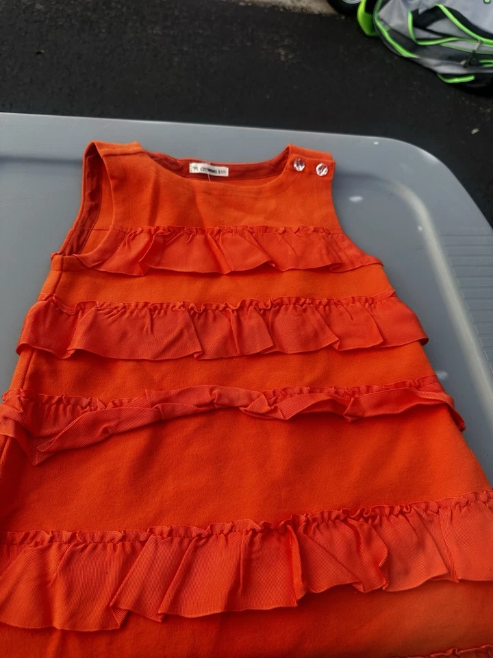Vestido JCrew con Volantes - Naranja Foto 1 de 1
