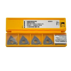 Inserto de carburo CNC indexable 5 piezas/caja KENNAMETAL WNMG080404MS WNMG431MP KC5010 - Imagen 1 de 3