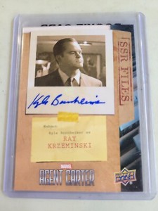 2018 Upper Deck Marvel Agent Carter SSR Files Variants Kyle Bornheimer Auto