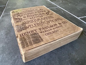 1900's Henry Paulson Watchmakers Parts Catalog 900+ Pgs Watch Jeweler Antique - Picture 1 of 24